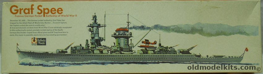 ITC 1/350 German Graf Spee 'Pocket Battleship' Heavy Cruiser - Ringo Issue, C-581-200 plastic model kit
